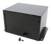 ENCLOSURE, UTILITY BOX, ALUMINIUM, BLACK 1411FBPBK.