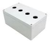 ENCLOSURE, PUSH BUTTON, PC, GREY 1554MPB4