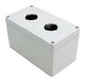 ENCLOSURE, PUSH BUTTON, PC, GREY 1554PB2D