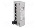Switch Ethernet; unmanaged; Number of ports: 5; 9÷60VDC; IP30 HARTING 24020050010