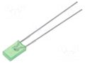 LED; green; rectangular; 3.9x1.9mm; 1÷4mcd; 110°; Front: flat; 20mA KINGBRIGHT ELECTRONIC L-144GDT