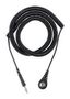 COIL CORD, SNAP SOCKET, 3.65M, BLACK 09680