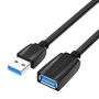 Extension Cable USB 3.0 male to USB female Vention VAS-A45-B300 3m (Black), Vention VAS-A45-B300