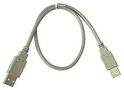 USB CABLE, 2.0 A PLUG-PLUG, 3.3FT, GREY MC002728