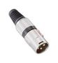 CONNECTOR, XLR, PLUG, 3POS, CABLE PS000230