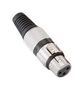 CONNECTOR, XLR, RCPT, 3POS, CABLE PS000231