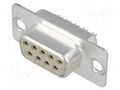 Connector: D-Sub; PIN: 9; plug; female; for cable; straight HARTING 09670094715