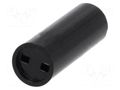 Spacer sleeve; LED; Øout: 5mm; ØLED: 3mm; L: 9mm; black MENTOR MR-2818.3090