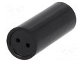 Spacer sleeve; LED; Øout: 7.5mm; ØLED: 5mm; L: 17mm; black MENTOR MR-2819.5170