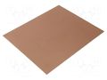 Laminate; aluminium; 1.5mm; L: 305mm; W: 255mm; Coating: copper SOLDER PEAK L255X305AL15/35