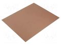 Laminate; aluminium; 1.5mm; L: 305mm; W: 255mm; Coating: copper SOLDER PEAK L255X305AL15/70