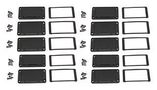 END PLATE, ALUMINIUM, ENCLOSURE AT180 BLACK 50M X 50MM