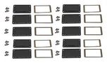 END PLATE, ALUMINIUM, ENCLOSURE AT180 BLACK 50M X 50MM