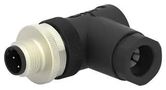 SENSOR CONN, M12, R/A, PLUG, 4POS, CABLE T4113402041-000