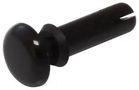 SNAP RIVET, NYLON 6, 2.2MM, BLACK, PK100 SR 2032 B