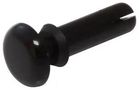 SNAP RIVET, NYLON 6, 6.2MM, BLACK, PK100 SR 6080B