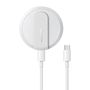 Joyroom JR-A28 ultra-thin magnetic induction charger, 15W (white), Joyroom JR-A28 White