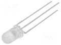 LED; yellow/green; 5mm; 60°; Front: convex; 1.6÷2.6/1.6÷2.6VDC LUCKYLIGHT LL-509YGM2E-2Y-2A