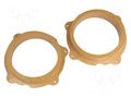 Spacer ring; MDF; 165mm; Citroën; impregnated,varnished; 2pcs. 4CARMEDIA MDF-D.45