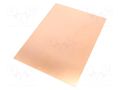 Laminate; FR4,epoxy resin; 0.8mm; L: 297mm; W: 210mm SOLDER PEAK LAM210X297E0.8