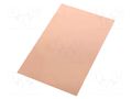 Laminate; FR4,epoxy resin; 2.4mm; L: 160mm; W: 100mm; double sided SOLDER PEAK LAM100X160ED2.4