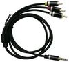 CABLE, 3.5MM 4P PLUG-RCA PLUG X 3, 1M PS000236