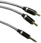 CABLE, 3.5MM PLUG-RCA PLUGX2, 2M, GREY PS000243