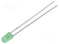 LED; green; 3mm; 15mcd; 40°; Front: convex KINGBRIGHT ELECTRONIC L-7104GD