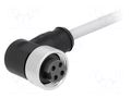 Connector: 7/8"; plug; 5m; female; PIN: 4; angled 90°; with lead; PVC HARTING 21349900495050