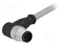 Connector: M12; plug; male; PIN: 12; angled 90°; cables; 1.5m HARTING 21348600C79015