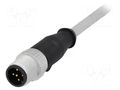 Connector: M12; plug; male; PIN: 5; straight; cables; 1m HARTING 21348400585010