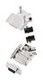 D SUB CONNECTOR, RCPT, 9POS, SOLDER L17D45PK-M-09+L77SDE09S