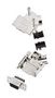 D SUB CONNECTOR, RCPT, 9POS, SCREW L17D45PK-M-09+L77DE09SST