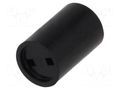 Spacer sleeve; LED; Øout: 5mm; ØLED: 3mm; L: 4.5mm; black MENTOR MR-2818.3045