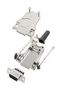 D SUB CONNECTOR, RCPT, 9POS, SCREW L17DTZF09-LJS-RG+L77DE09SST