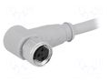 Connector: M8; 3m; female; PIN: 3; IP67; angled 90°; plug CONEC 42-10017