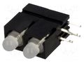 LED; in housing; 3mm; No.of diodes: 2; red/green; 20mA; 60° MENTOR 2814.2832