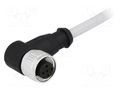 Connector: M12; plug; female; PIN: 5; angled 90°; cables; 10m HARTING 21348700585100