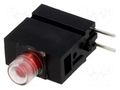 LED; in housing; 3mm; No.of diodes: 1; red; 20mA; Lens: red,diffused MENTOR 1808.2035