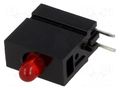 LED; in housing; 3mm; No.of diodes: 1; red; 20mA; Lens: red,diffused MENTOR 1808.2031