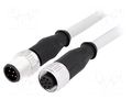 Cable: for sensors/automation; PIN: 8; plug; PVC; 0.5m HARTING 21348485882005