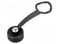 Protection cover; IP67; black; Application: MX-1300550001 MOLEX MX-1300580035