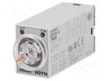 Timer; 0,1s÷10min; 4PDT; 250VAC/3A; 24VDC; H3YN; socket; -10÷50°C OMRON H3YN-4-24DC