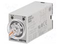 Timer; 0,1min÷10h; DPDT; 250VAC/5A; Usup: 200÷230VAC; H3YN; socket OMRON H3YN-21-200-230AC