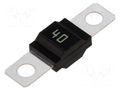 Fuse: fuse; 40A; 32VDC; automotive; 41mm; M5 screw; MIDI; copper LITTELFUSE 0498040.H