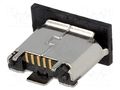 Connector: USB B micro; socket; SMT; PIN: 5; USB 2.0; gold-plated ATTEND 207F-BA00