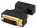 Adapter; D-Sub 15pin HD socket,DVI-I (24+5) plug; black LOGILINK AD0001