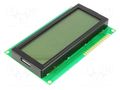 Display: LCD; alphanumeric; STN Negative; 20x4; 98x60x14.5mm; LED DISPLAY ELEKTRONIK DEM20486SBH-PW-N