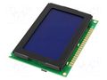Display: LCD; graphical; 128x64; STN Negative; 75x52.7x9.6mm; 2.4" DISPLAY ELEKTRONIK DEM128064BSBH-PW-N