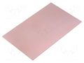 Laminate; FR4,epoxy resin; 1mm; L: 160mm; W: 100mm; Coating: copper SOLDER PEAK LAM100X160E1